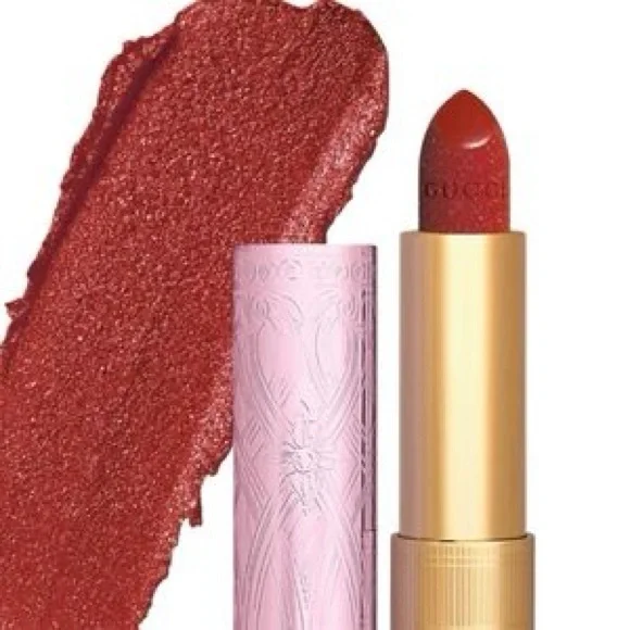 Gucci Velvet Lipstick Limited Edition #505 Janet Rust (Sparkly Red) - Picture 5 of 13